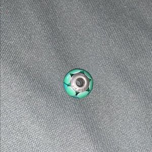 ❌ SOLD❌ Blue and Green Murano Glass Pandora Charm